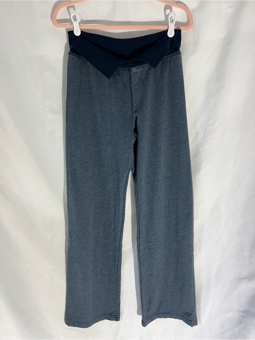 NWT Wonens HARD TAIL Cotton/Poly Blend Blue Heathered* Fold Over Sweatpants
